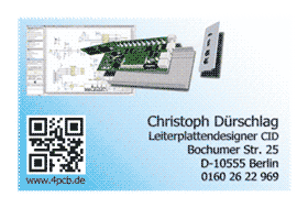Visitenkarte PCB-Designer mit Link 4pcb.de